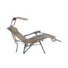 Snow Joe Bliss Hammocks Gravity Free Beach Chair w Pillow  Canopy GBC-026-TP